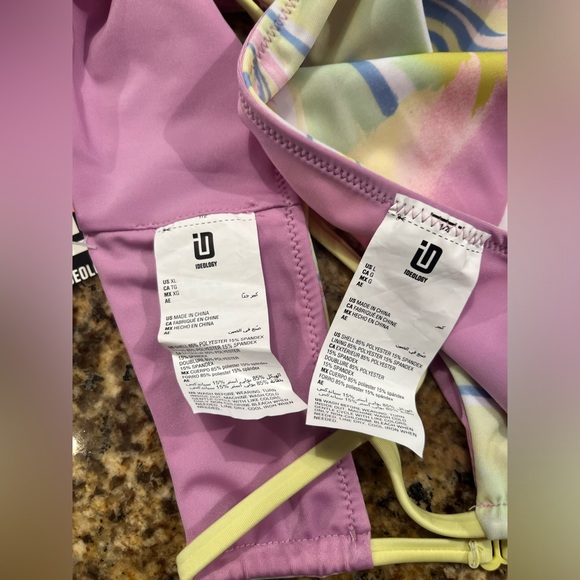 NWT Ideology Girls Mixed 2pc Bikini 2pc Set - Picture 6 of 7